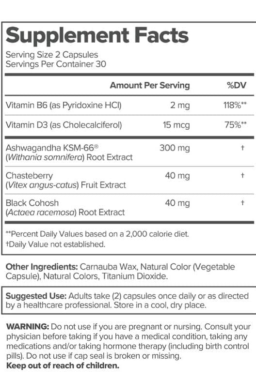 Menopause Supplement for Women — Natural Hormone Balance & Wellness