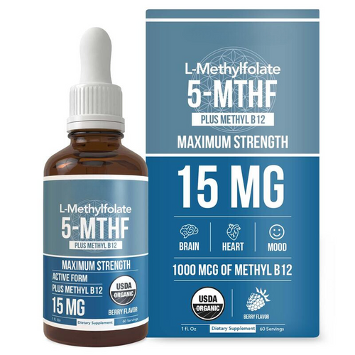 L-Methylfolate B12 Drops — Mood & Energy Support Liquid Supplement