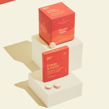 Neuro Gum Energy & Focus — Caffeine + L-Theanine Nootropic Chewing Gum
