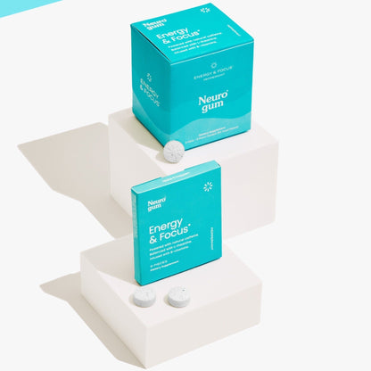Neuro Gum Energy & Focus — Caffeine + L-Theanine Nootropic Chewing Gum