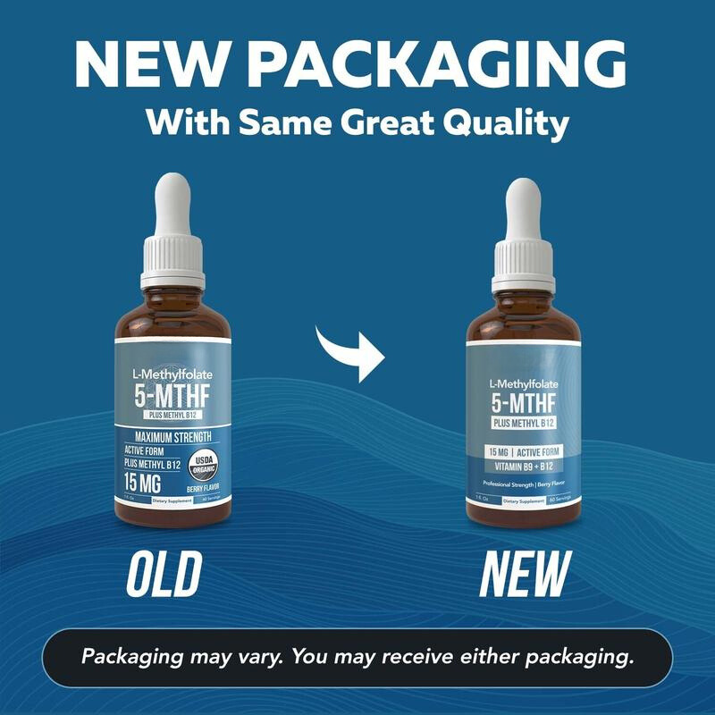 L-Methylfolate B12 Drops — Mood & Energy Support Liquid Supplement