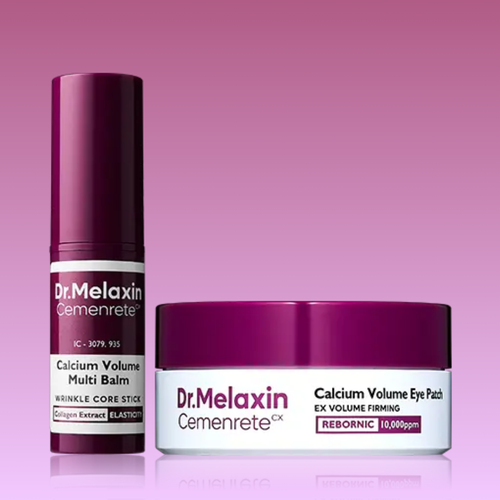 Korean Skincare Kit — Calcium Balm Stick & Hydrogel Eye Patches Duo