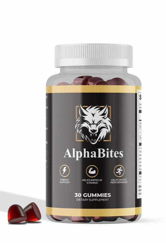AlphaBites Men's Energy Gummies | Beetroot & L-Arginine | 30 Day Supply
