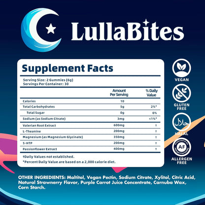 Natural Sleep Gummies — Melatonin-Free Calming Bedtime Supplement