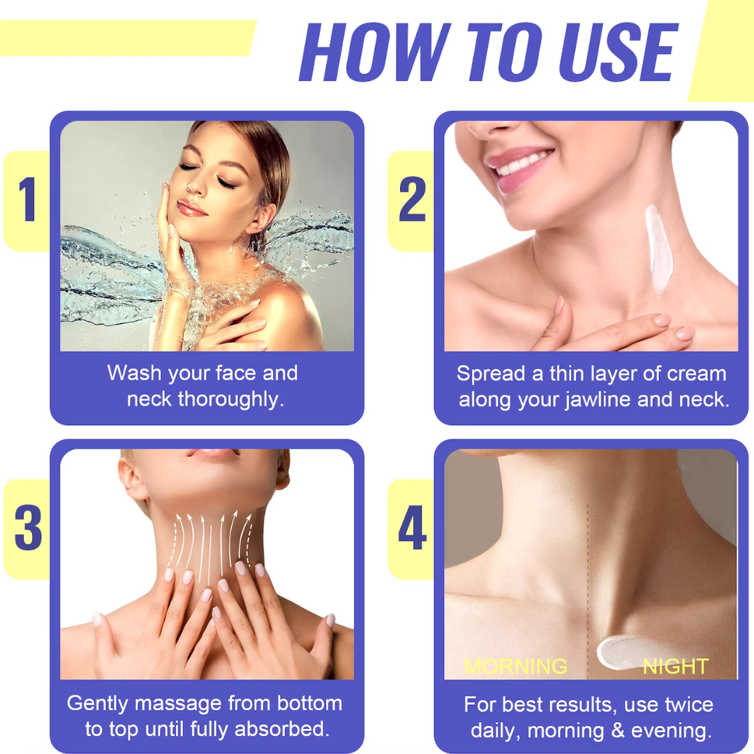 Neck Firming Cream — Anti-Aging Tightening Lift Cream for Sagging Skin