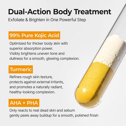 Kojic Acid Body Spray — Exfoliating Turmeric Brightening Mist