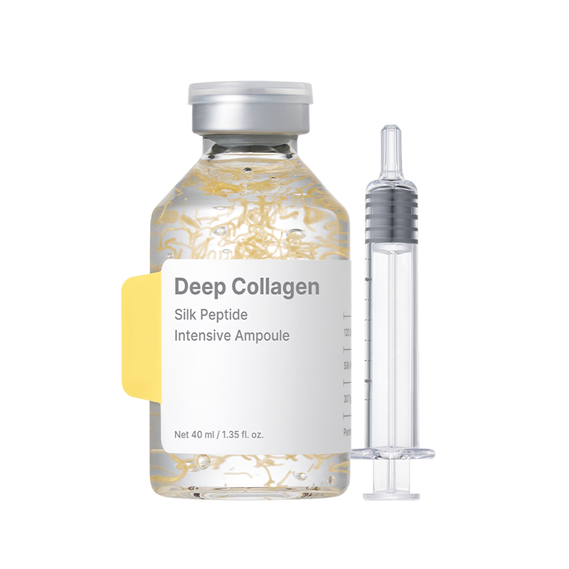 Korean Collagen Serum — Silk Peptide Firming Face Ampoule, Anti-Aging