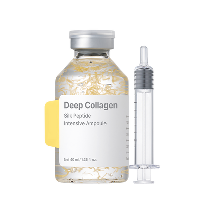 Korean Collagen Serum — Silk Peptide Firming Face Ampoule, Anti-Aging