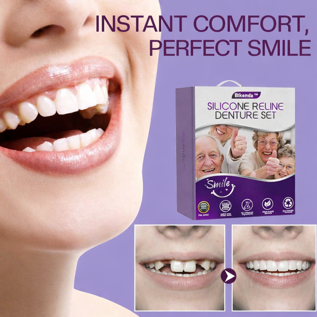 Snap-On Silicone Veneers — Flexible Cosmetic Dentures, Natural-Look Smile