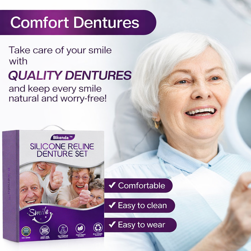 Snap-On Silicone Veneers — Flexible Cosmetic Dentures, Natural-Look Smile