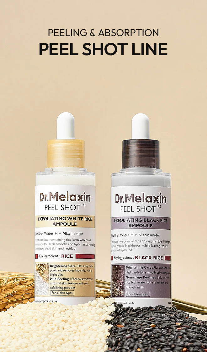 Korean Rice Exfoliating Ampoule — Brightening Face Serum