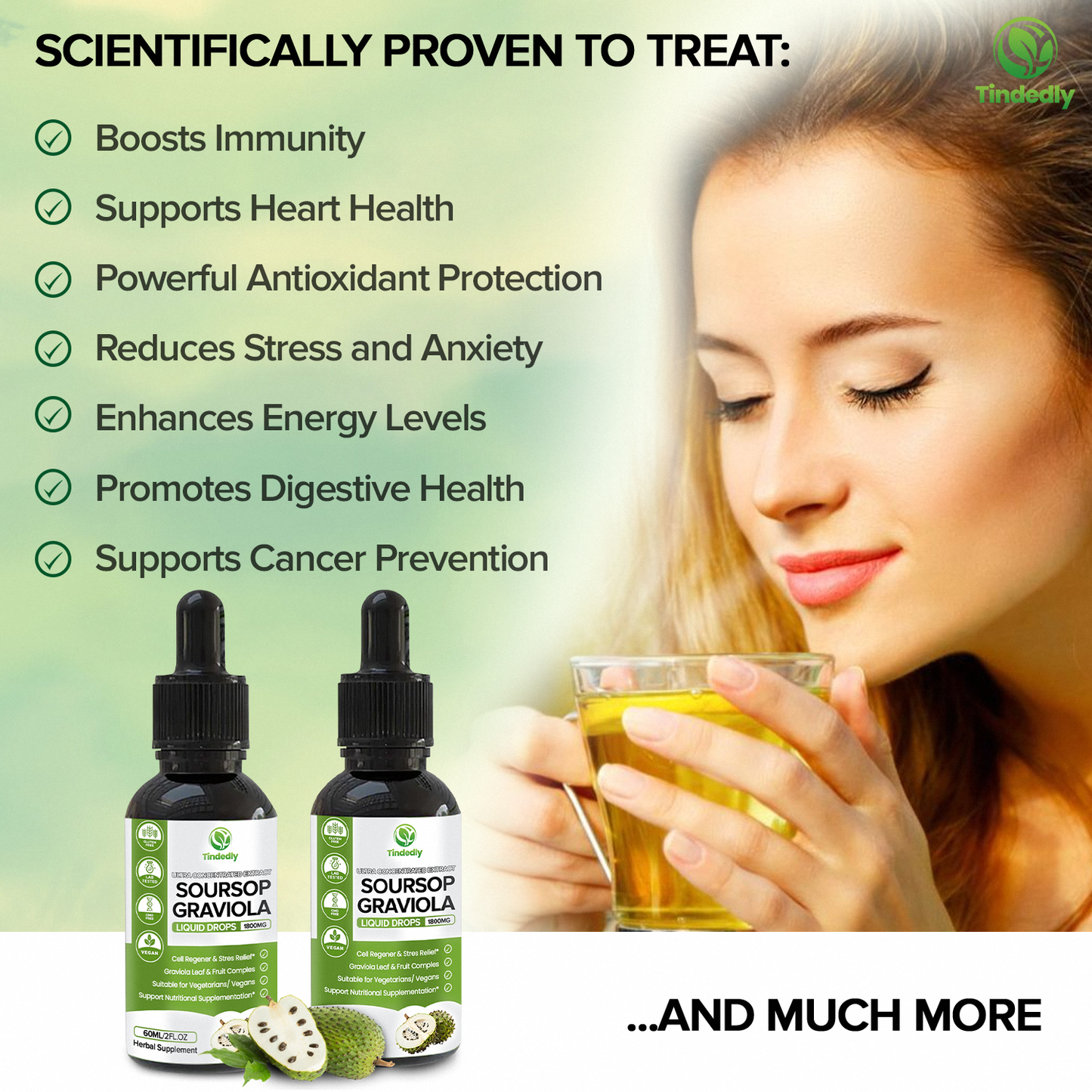 Soursop Extract Drops — Liquid Immune Wellness Supplement, Vegan