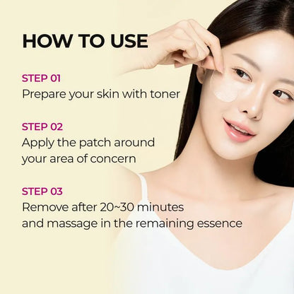 Korean Skincare Kit — Calcium Balm Stick & Hydrogel Eye Patches Duo