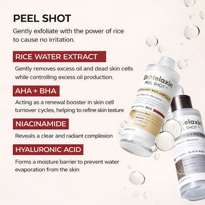 Korean Rice Exfoliating Ampoule — Brightening Face Serum